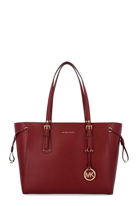 michael kors burgundy tote.